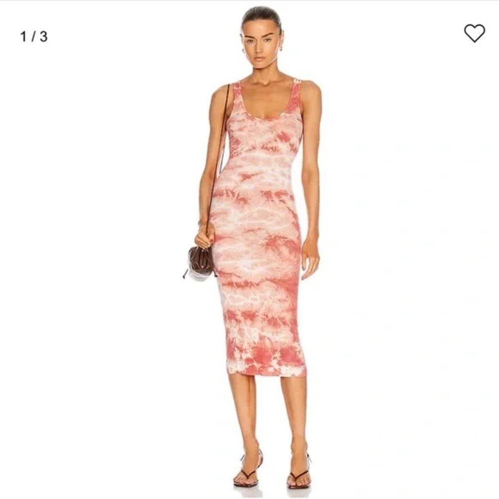 Enza Costa Tie-Dye Midi Dress